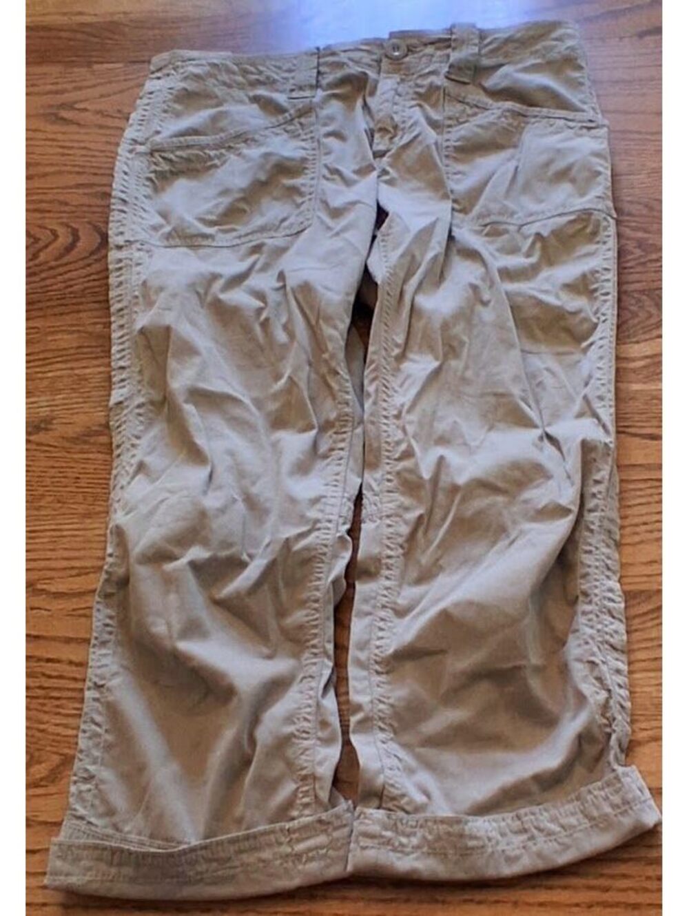 Boho earthy organic Aventura Women's Khaki Capri Pants Size 6